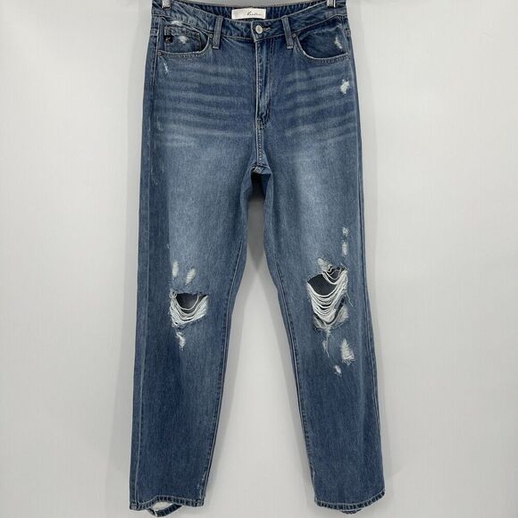 KanCan Jeans Wrene Ultra High Rise 90s Boyfriend Distressed Women’s Size 9/28 - Picture 3 of 10
